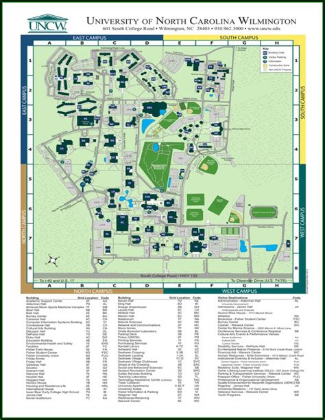 Uncw Campus Map Pdf - Maps : Resume Template Collections #G7Ppa9OzM5