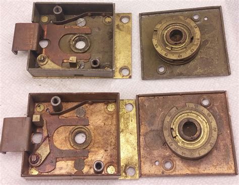 Lot - 2 Mosler Vintage Combination Safe Vault Lock