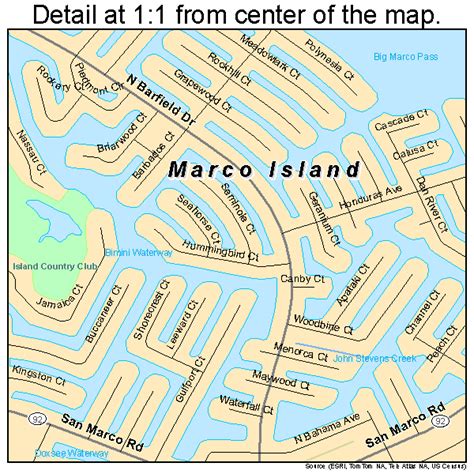 Marco Island Florida Street Map 1243075