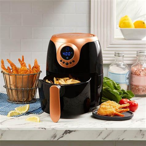 Copper Chef 2-Quart Black and Copper Air Fryer