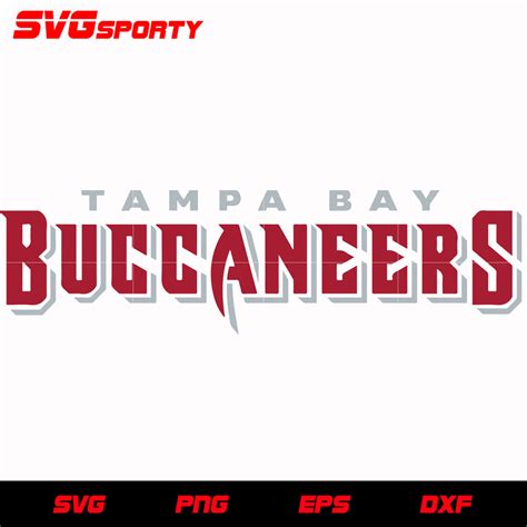 Tampa Bay Buccaneers Text Logo svg, nfl svg, eps, dxf, png, digital fi – SVG Sporty