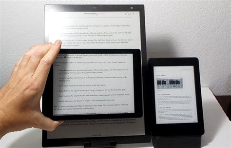 Size and PDF Comparison: Sony DPT-RP1, Kobo Aura One, Kindle (Video ...