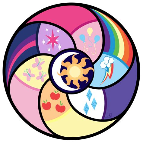 Elements of Harmony Circle -vector- by Akili-Amethyst.deviantart.com on @deviantART Arte My ...