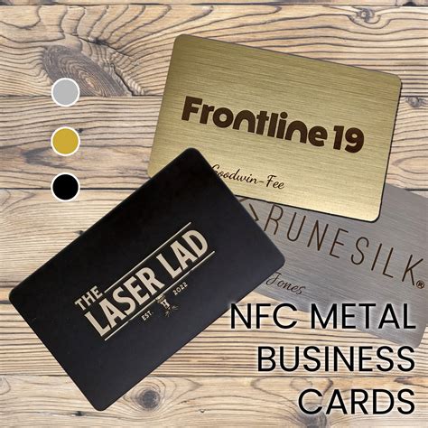 Personalised NFC Metal Hybrid Business Card – Premium NFC Smart Card N ...