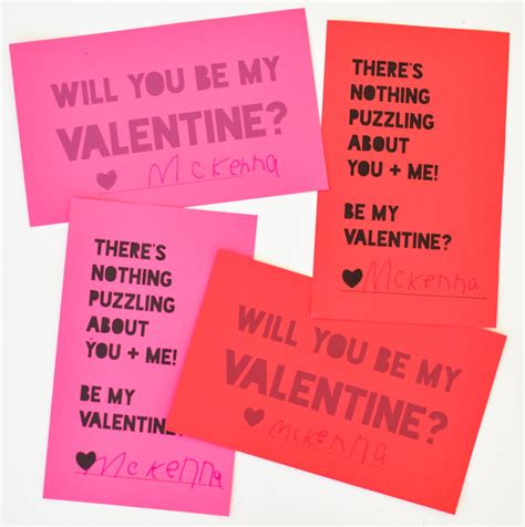 Free Printable Puzzle Valentines - crafterhours