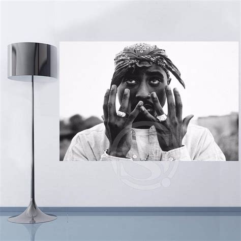 Tupac Amaru Shakur Tattoo Hip Hop Rap Music Art Silk Poster 24x36inch ...