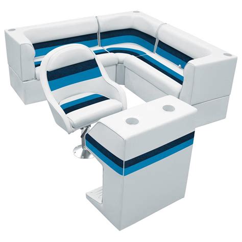 Wise® Rear Group Deluxe Pontoon Boat Seat (C) Style Seating - 184831 ...