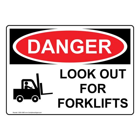 OSHA NOTICE Forklift Safety Harness Must Be Used Sign ONE-3275