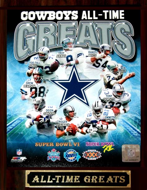 New Dallas Cowboys "All Time Greats" Plaque | Property Room