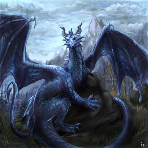 Blue dragon by EagleRedbeak on DeviantArt