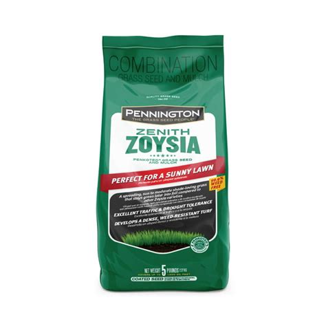 Pennington Zoysia Grass Seed with Mulch; 5 lb. Bag Covers up to 1,000 sq. ft. - Walmart.com ...