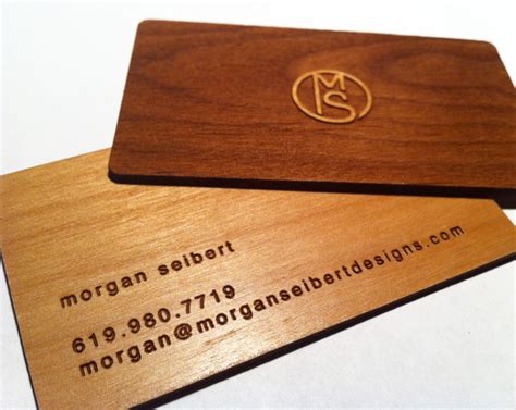 Wooden Business Card - DesignCanyon