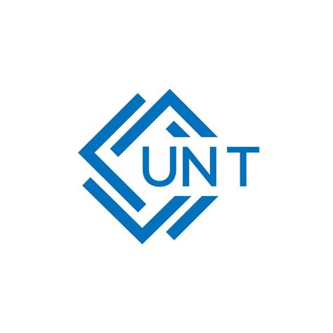 UNT technology letter logo design on white background. UNT creative initials technology letter ...