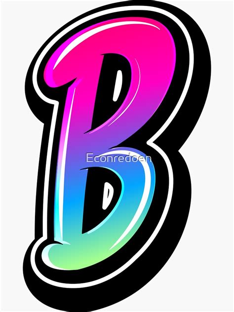 "Graffiti Letters - Letter B Graffiti Style Street Art Cool Graphic" Sticker for Sale by ...