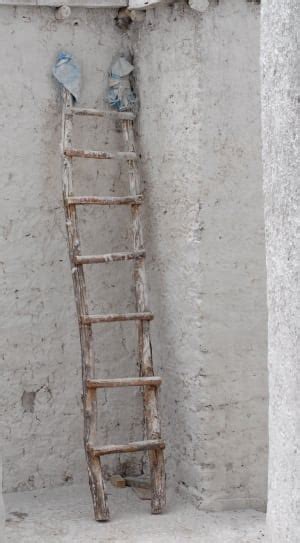 white painted concrete ladder free image | Peakpx