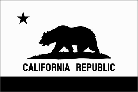 Black And White California Flag Clip Art at Clker.com - vector clip art online, royalty free ...