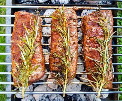 Rosemary lamb steaks stock photo. Image of eating, cutlets - 258337986