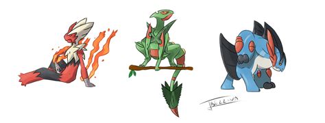 Hoenn Mega Evolutions by JarrodBBezzina on DeviantArt