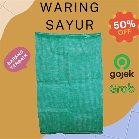 Jual Waring Sayur 60cm X 100 cm Karung Sayur Hijau Merah Kuning Besar ...