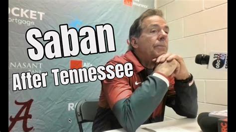 Nick Saban after 52-49 loss to Tennessee | Alabama loses to Tennessee ...