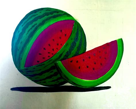 Watermelon painting on wall - PixaHive