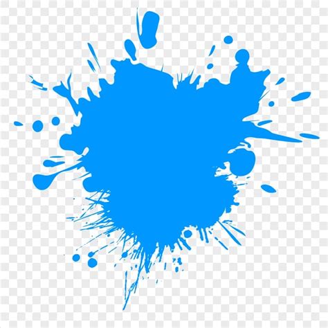 Blue Color Paint Splash HD Transparent PNG | Citypng