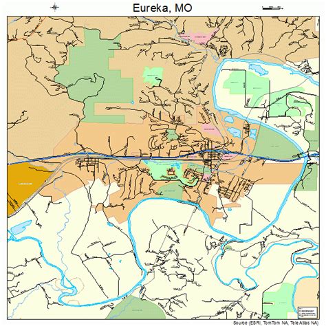 Eureka Missouri Street Map 2922834