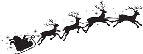 Free Clipart Santa And Reindeer Flying | Free download on ClipArtMag