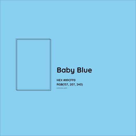 Baby Blue Complementary or Opposite Color Name and Code (#89CFF0) - colorxs.com