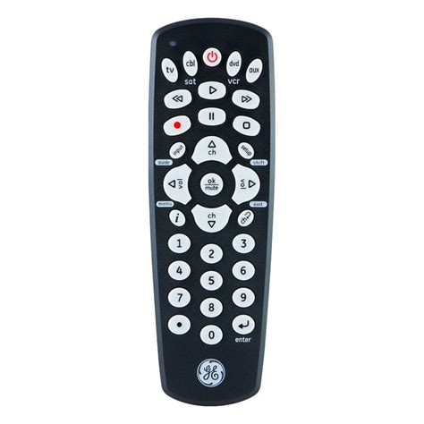 GE 4-Device Universal Remote, Black