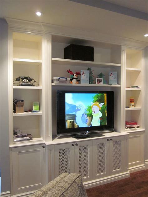 Recessed Shelves For Tv Components - DIY