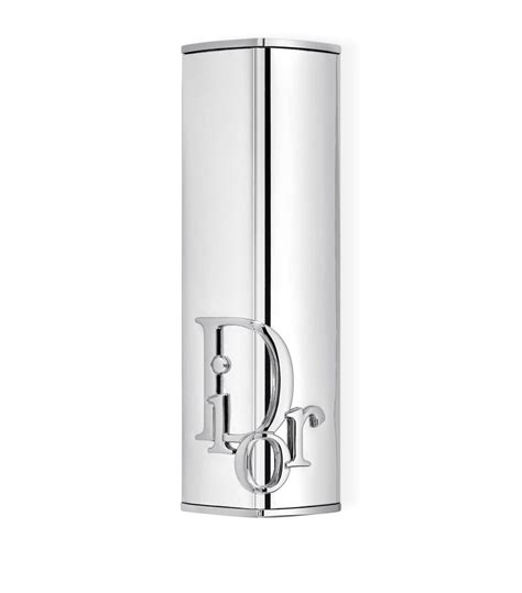 DIOR silver Dior Addict Shine Lipstick Case | Harrods UK
