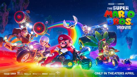 New Poster For The Super Mario Bros. Movie Features Rainbow Road