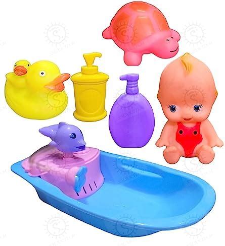 Buy SHAKTISM New Born Baby Doll Bath time Set Kids Pretend Play Real ...