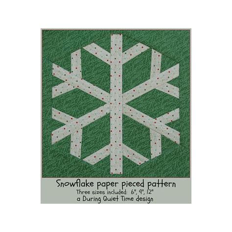 Snowflake Paper Pieced Pattern | Etsy in 2021 | Paper piecing, Paper piecing patterns, Quilt ...