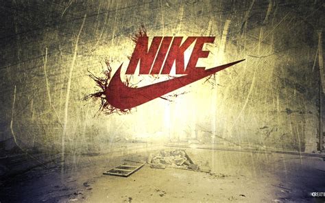 Red Nike logo on wall HD wallpaper | Wallpaper Flare