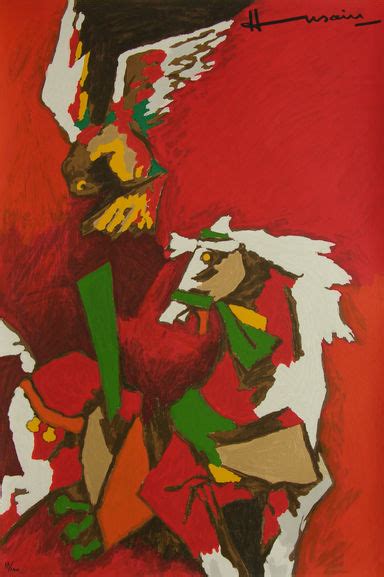 Horse by artist M F Husain – Image, Serigraph | Mojarto