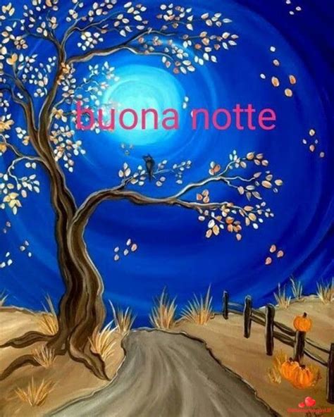 Immagini belle di Buonanotte 610 | Tree painting, Tree art, Easy canvas painting