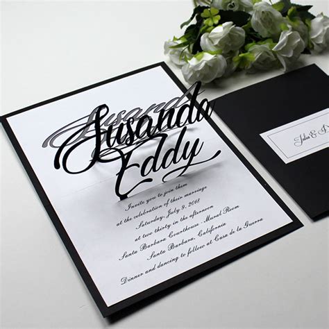 3d pop-up wedding cards wedding Invitation cards Laser | Etsy