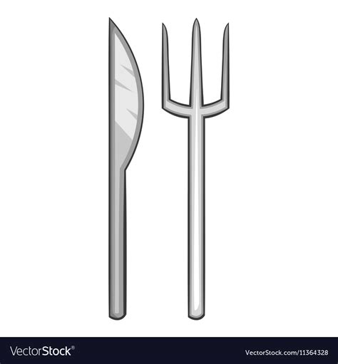 Cartoon Knife And Fork