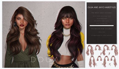 DOUX Sims 4 Hairstyles @Equal10 and Kpop Event