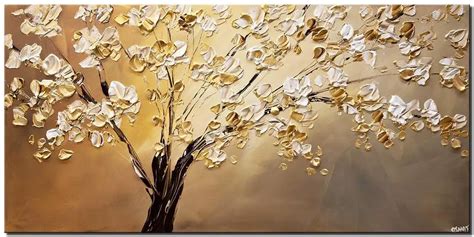 Abstract Painting - The Golden Almond Tree