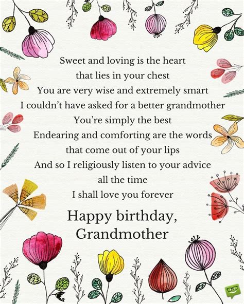 happy birthday card messages grandma - Thomasina Shull