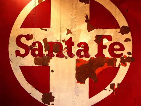 Santa Fe Train Logo royalty free stock images