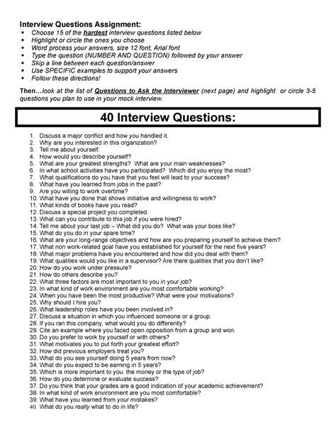 Practice Interview Questions Assignment-1 - Studocu