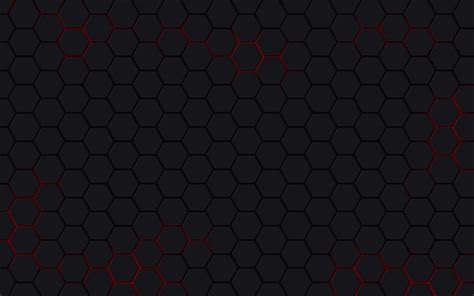 Black Honeycomb Pattern Wallpaper | Blangsak Wall