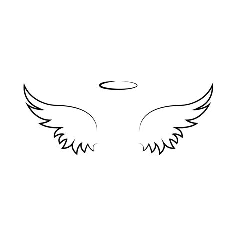 Angel Wing and Halo Svg Instand Digital Download / Svg Png - Etsy