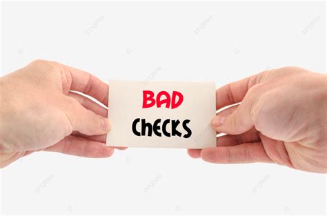 Bad Checks Text Concept Bankrupt, Cheque, Fund, Fraud PNG Transparent ...