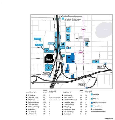 Amway Center Parking Map - Orlando Sentinel