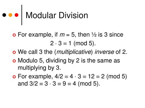 PPT - Modular Arithmetic with Applications to Cryptography PowerPoint ...